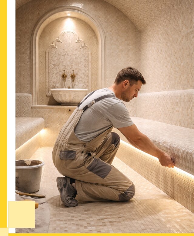 Отделка хамамов под ключ в Урюпинске от 5666 р. | ЭриданРюп