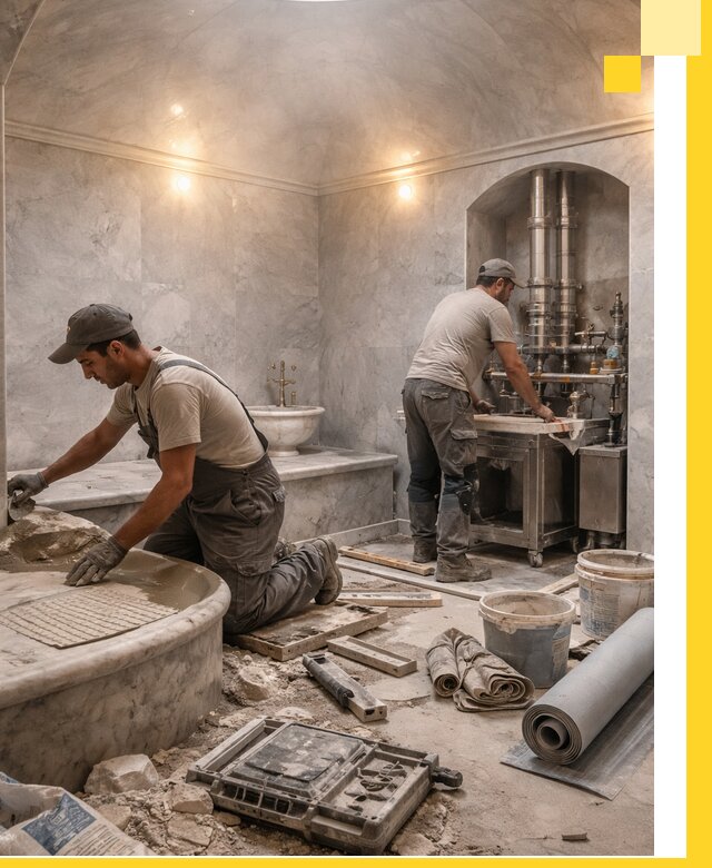 Строительство турецких бань хаммам под ключ в Урюпинске