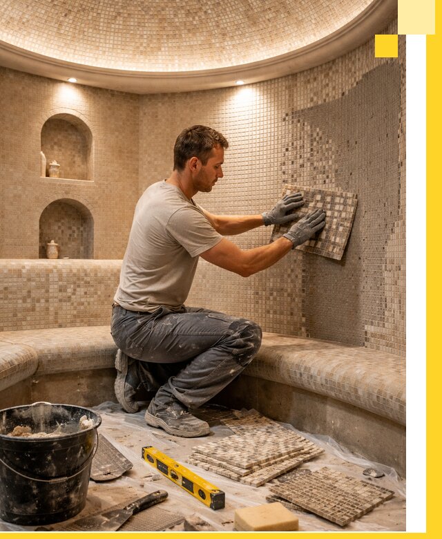 Устройство и монтаж домашнего хамама под ключ в Урюпинске