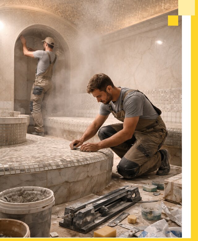 Профессиональный дизайн хамама и SPA под ключ в Урюпинске