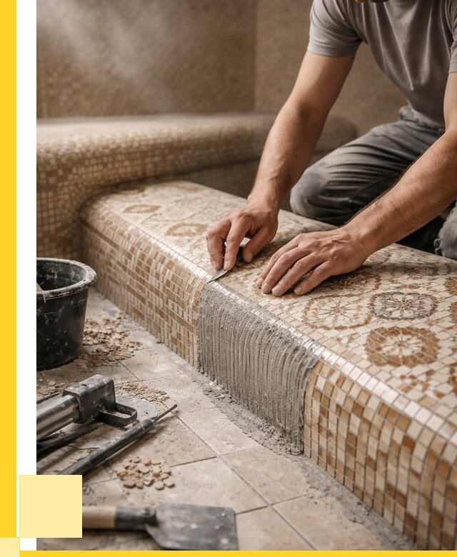 Плитка для хамама под ключ в Урюпинске от 3605 р. | ЭриданРюп