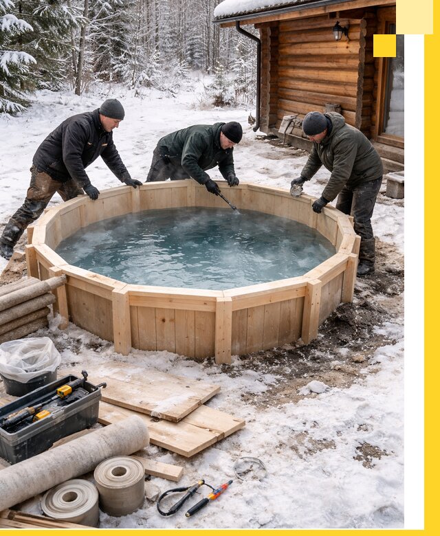 Изготовление и установка ледяных купелей под ключ в Урюпинске