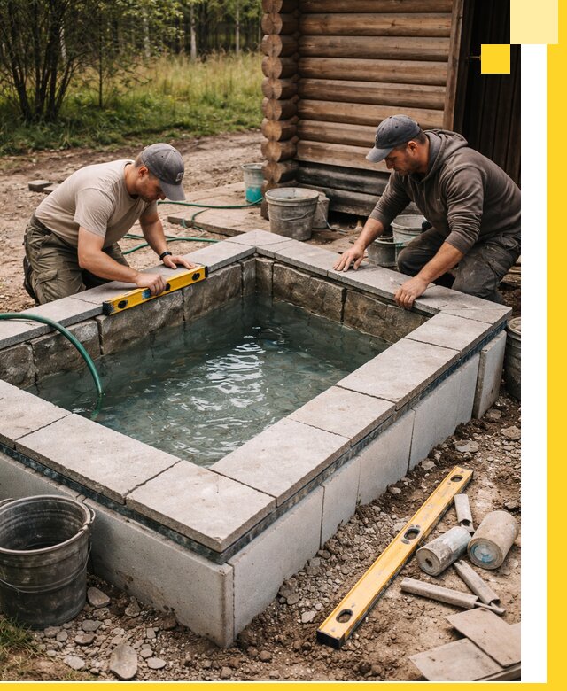 Изготовление и установка холодных купелей под ключ в Урюпинске